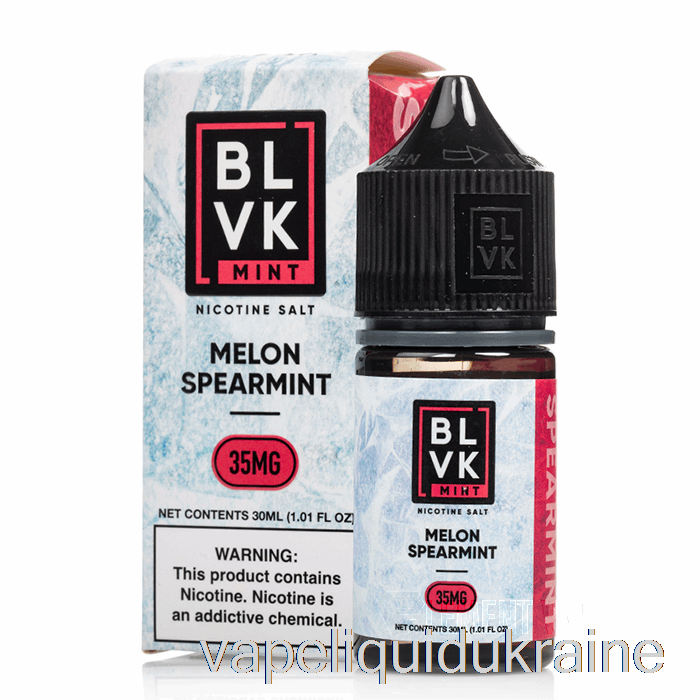 Vape Liquid Ukraine Melon Spearmint - BLVK Mint Salts - 30mL 50mg